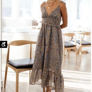 NWT | Bohme | Light Blue Floral Midi Dress | Size S | Originally $69.50